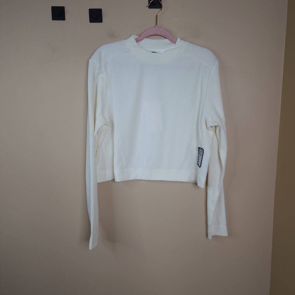 Rains Fleece W Sweatshirt in White Size M